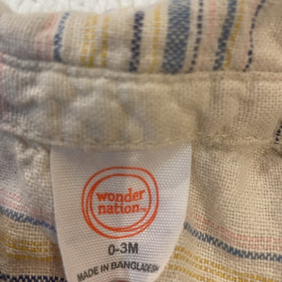 Bundle wonder nation matching outfit jersey top cool dude romper baby boy 0-3M - Picture 7 of 16